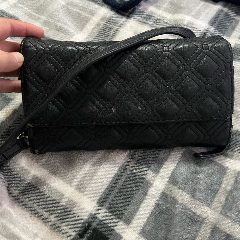 Quilted Black/Gold Big Buddha Wallet Purse